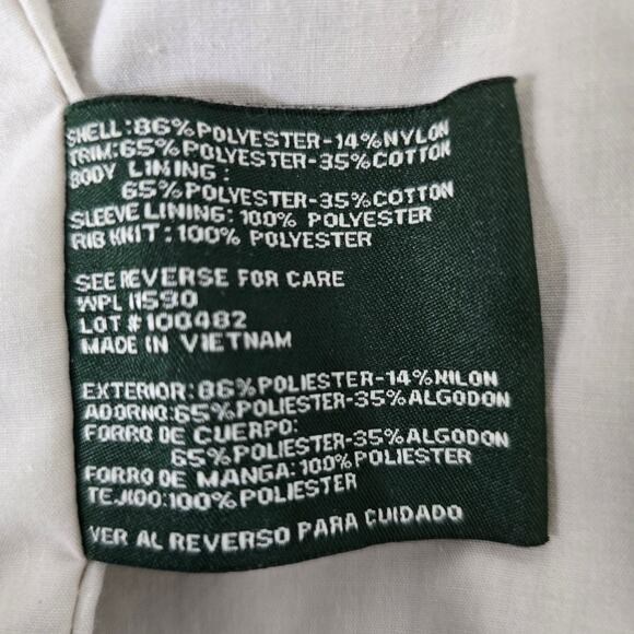 Weatherproof Microfiber Bomber Golf Jacket Men L Full zip Lined Pockets Khaki - Picture 10 of 12